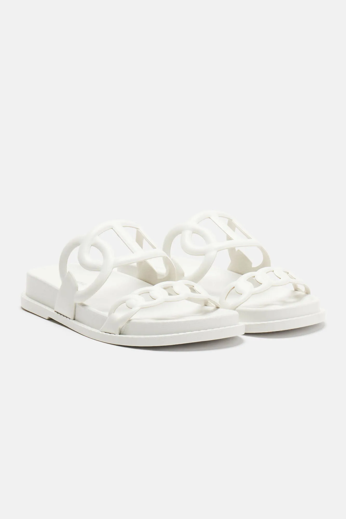 Amozae-About To Follow Casual Slides - White