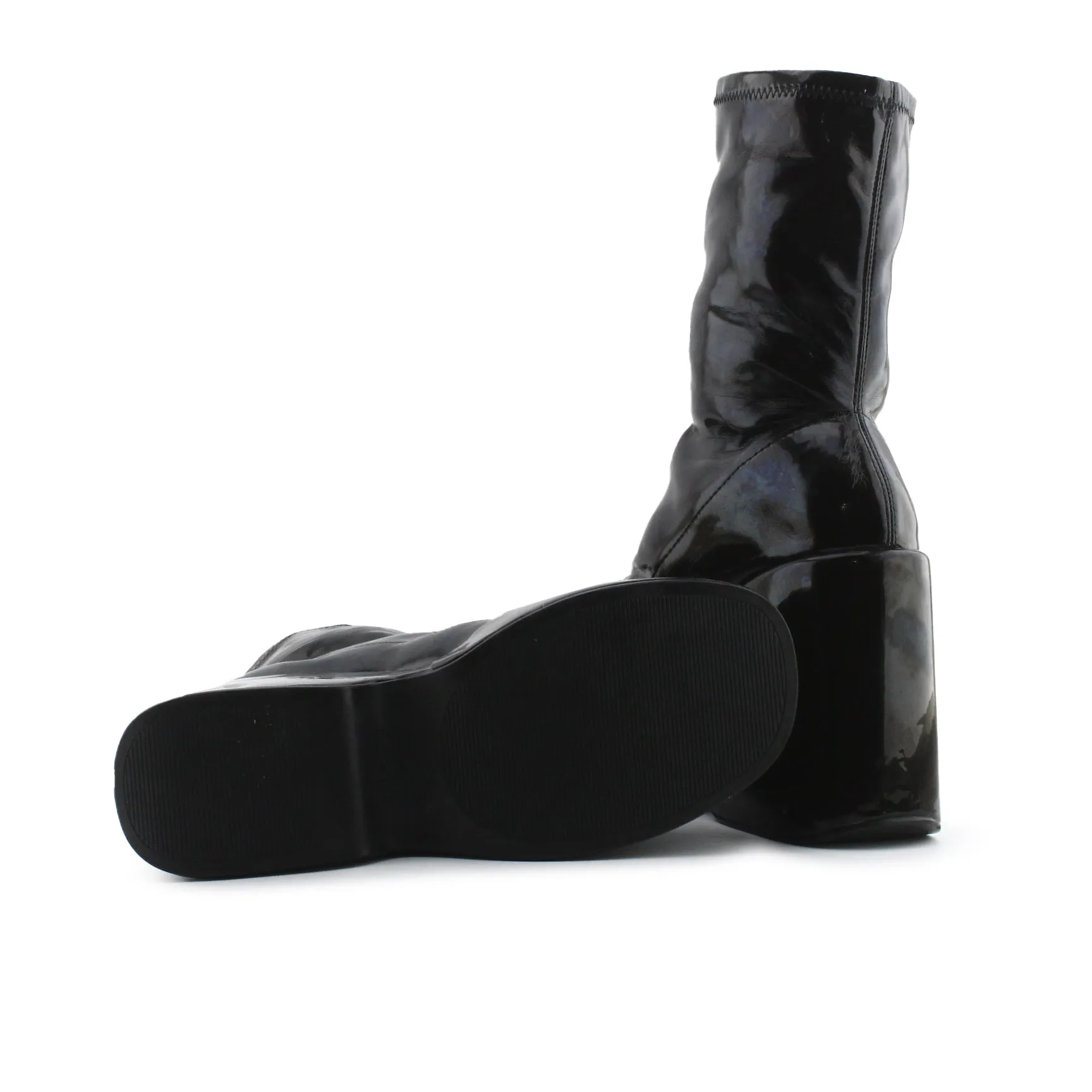 Bershka Wedge Boots | 100% Synthetic Leather
