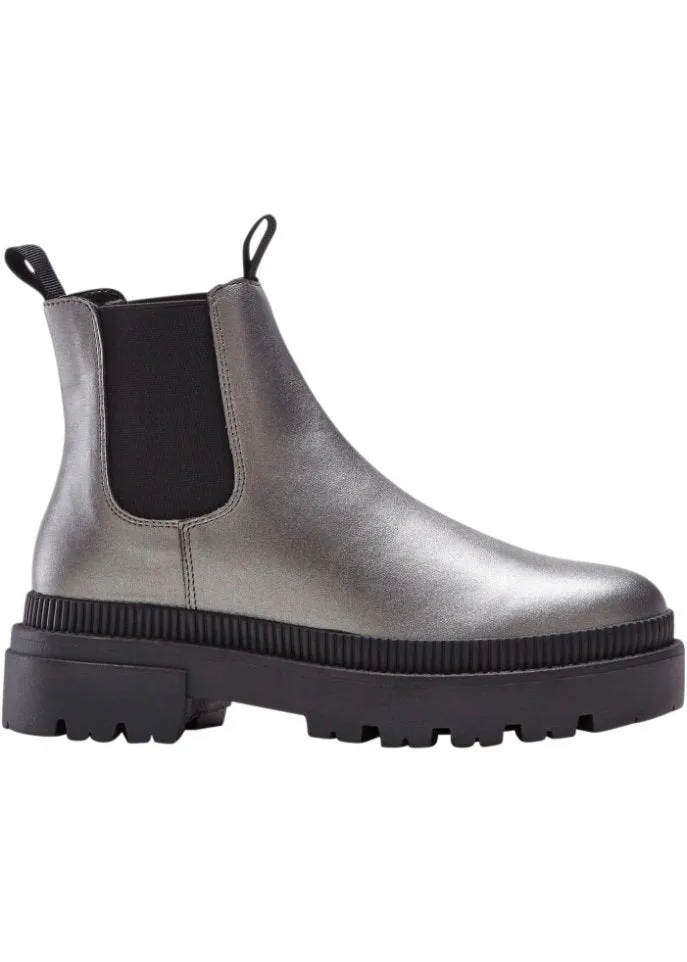 Chelsea boots Rainbow, silver