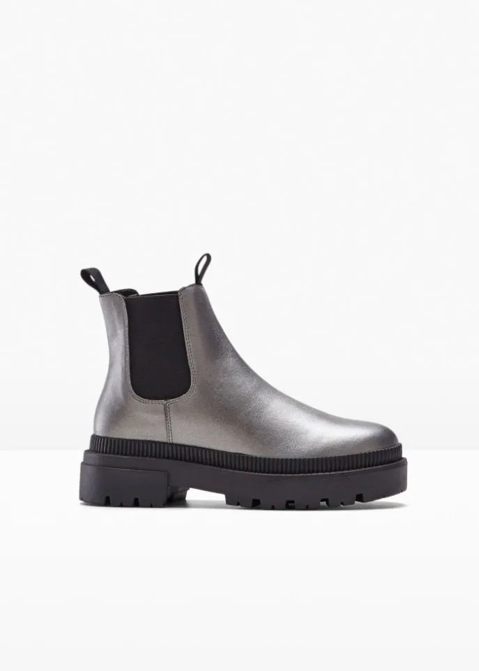 Chelsea boots Rainbow, silver