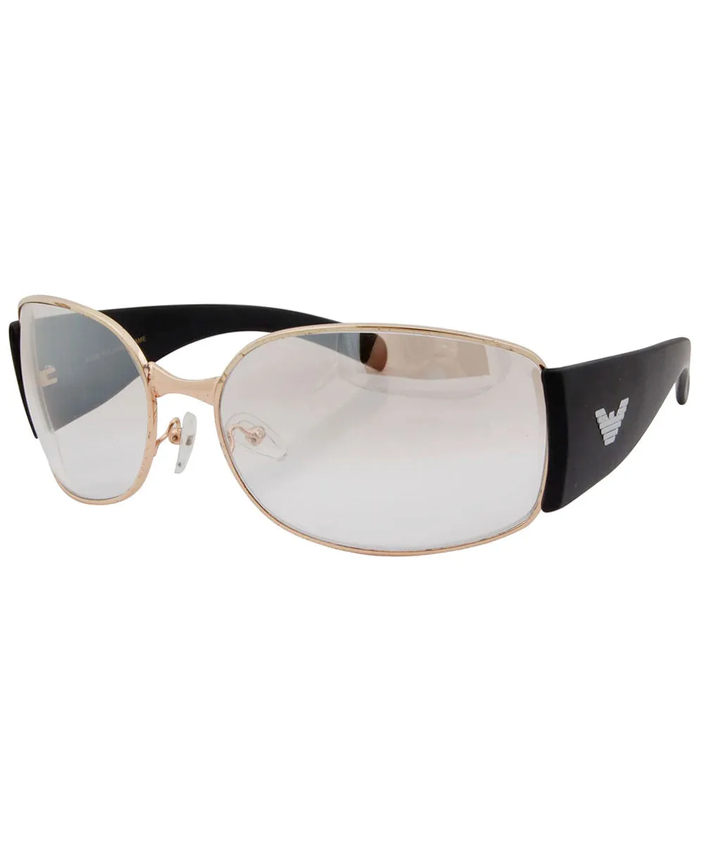 CRYSTALS Gold/Flash Fashion-Forward Sunglasses