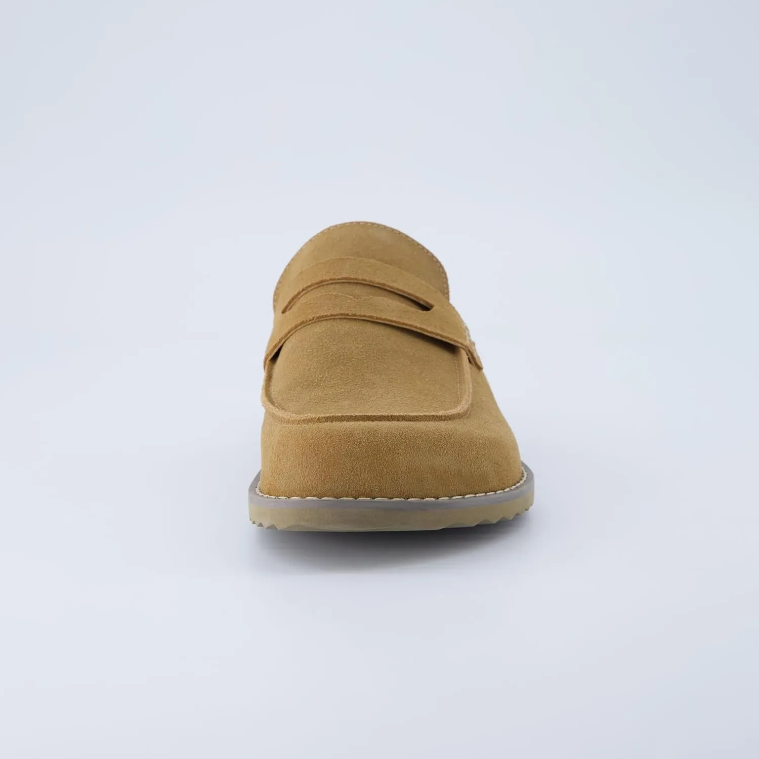 CUSHIONAIRE Zola Womens Penny Clog Mule  Suede Slip-On with Memory Foam, Cork Footbed & Flexible Outsole