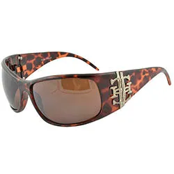 GLAM GLAM Tortoise Fashion-Forward Sunglasses