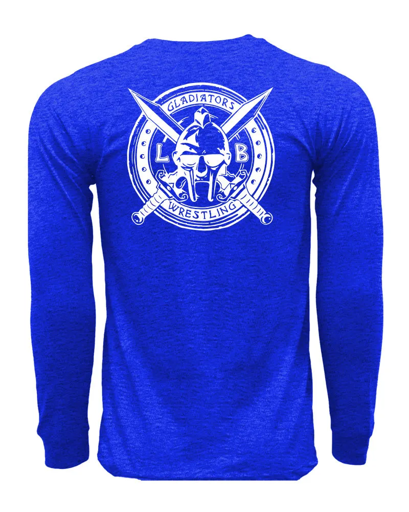 LB Gladiators Wrestling  Long Sleeve Cotton Tee