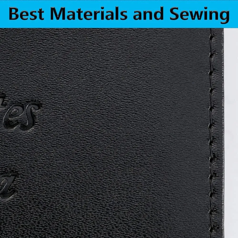 Passport Holder Cover Wallet RFID Blocking Leather Card Case Travel Accessories for Women Men (Black)