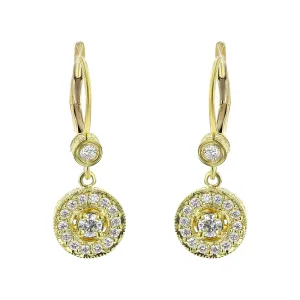 Penny Preville Classic Round Earrings in 18K Yellow Gold