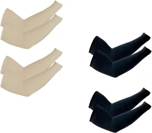 PFFY 4 Pairs UV Protection Cooling Arm Sleeves for Men and Women UPF 50 Sun Sleeve
