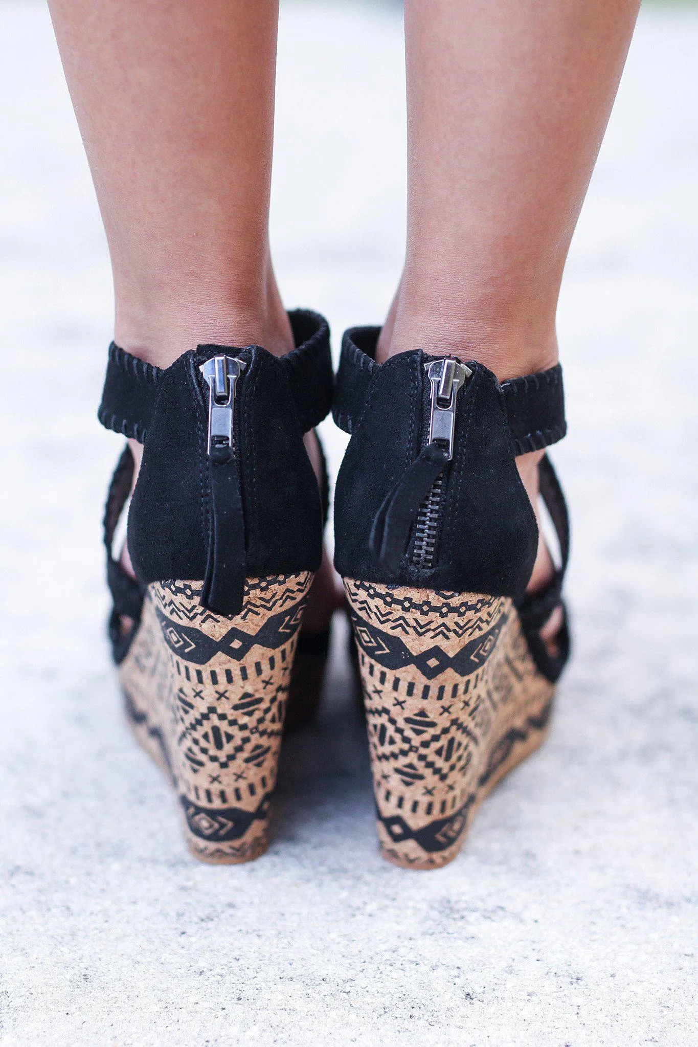 Remi Black Wedges
