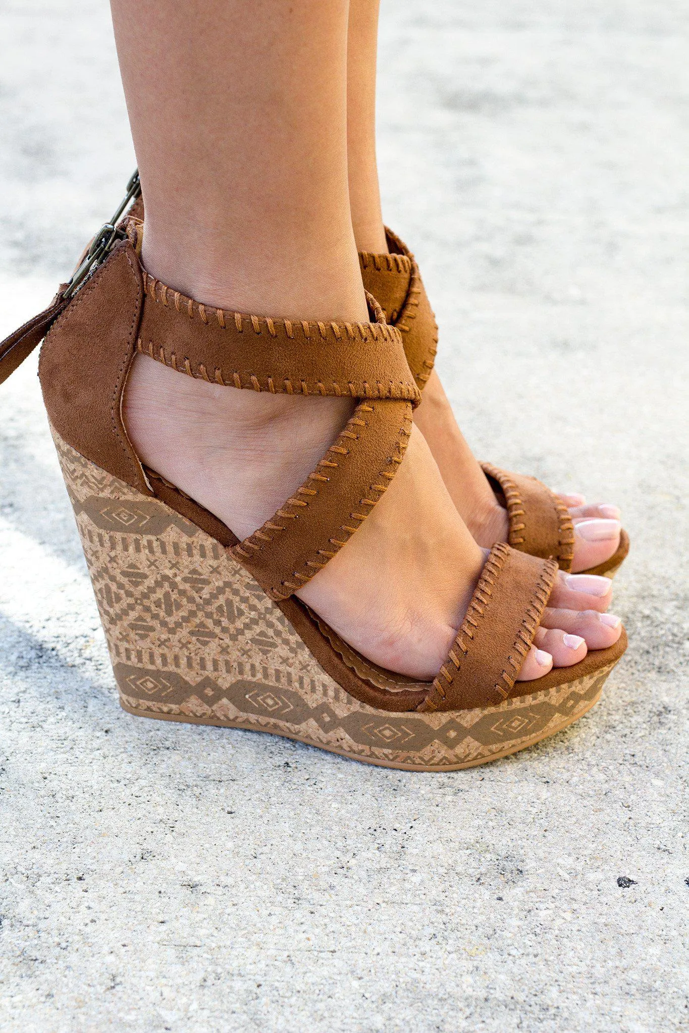 Remi Tan Wedges