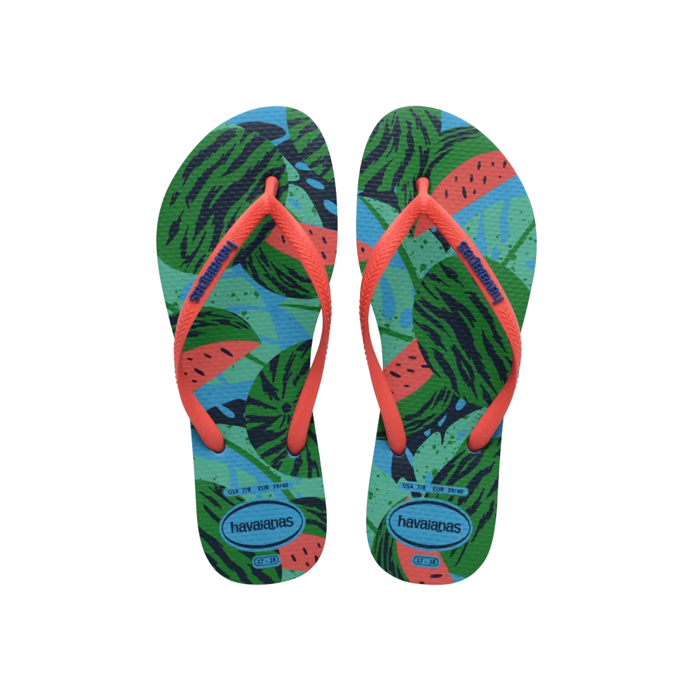 Slim Summer Fruits Flip Flops