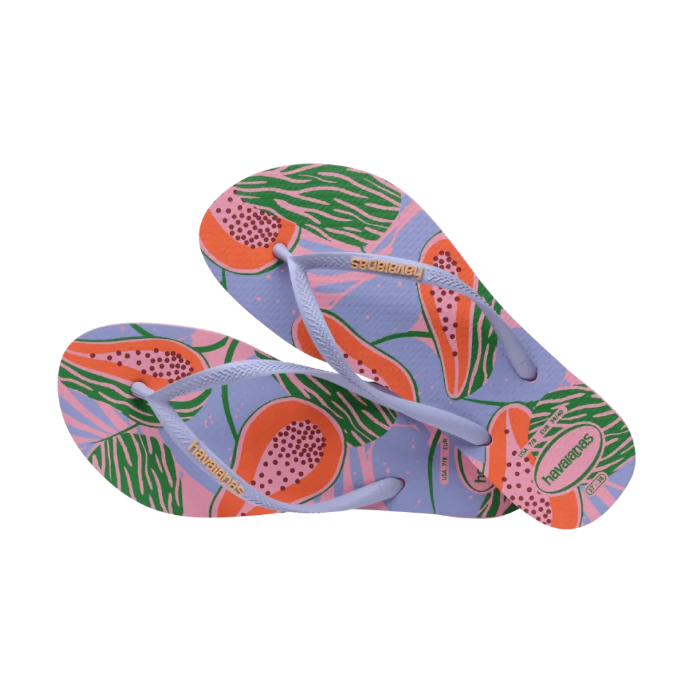 Slim Summer Fruits Flip Flops