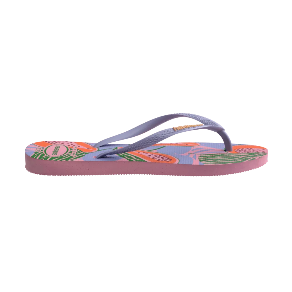 Slim Summer Fruits Flip Flops