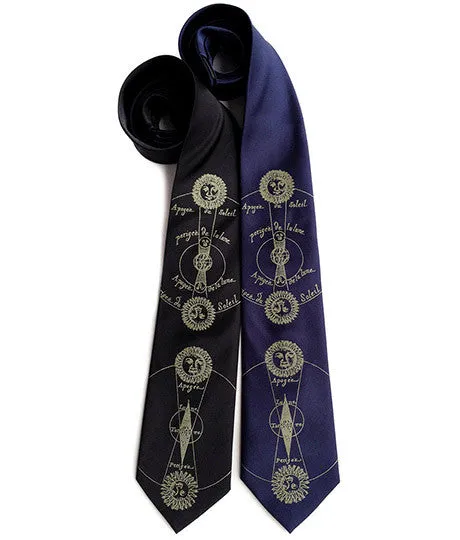 Solar and Lunar Eclipse Necktie
