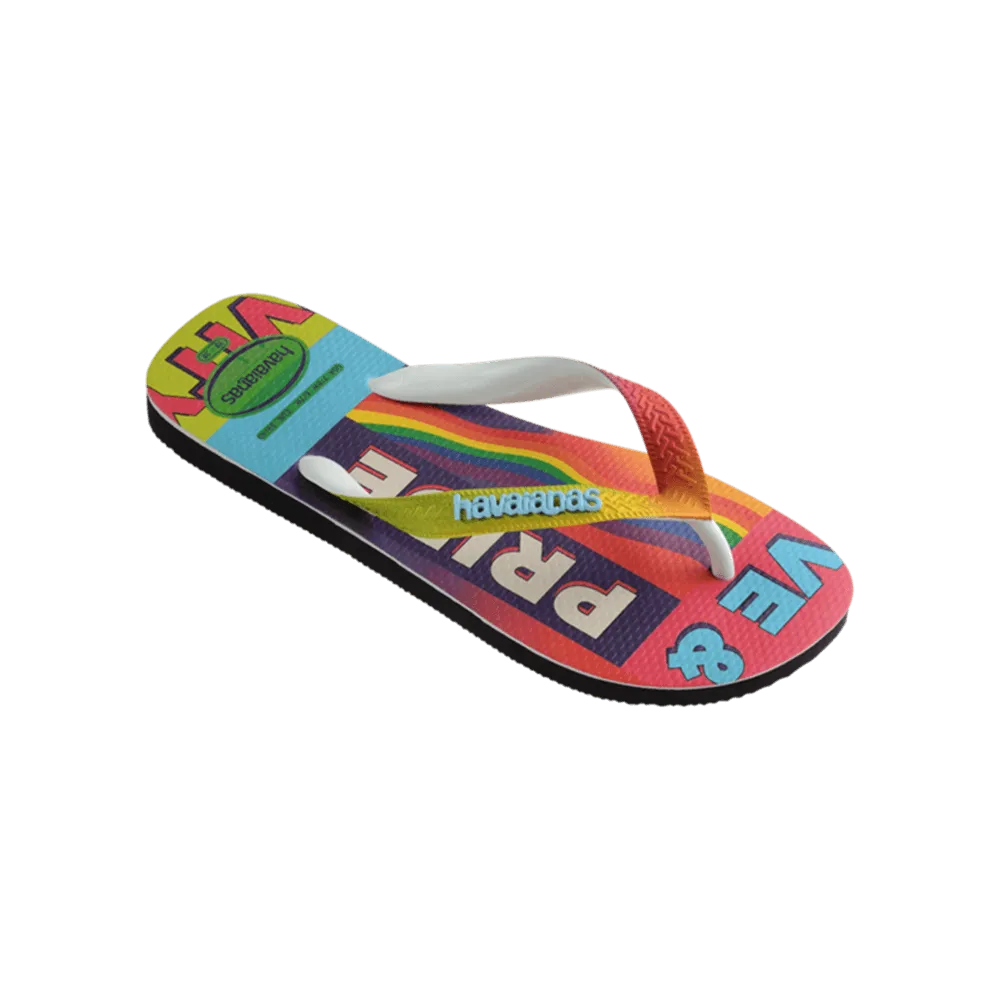 Top Pride Rainbow Flip Flops
