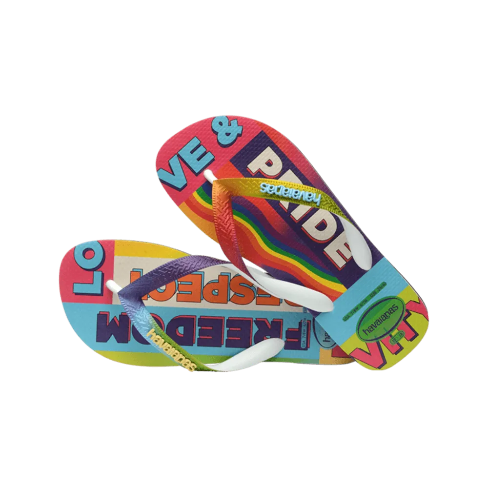 Top Pride Rainbow Flip Flops